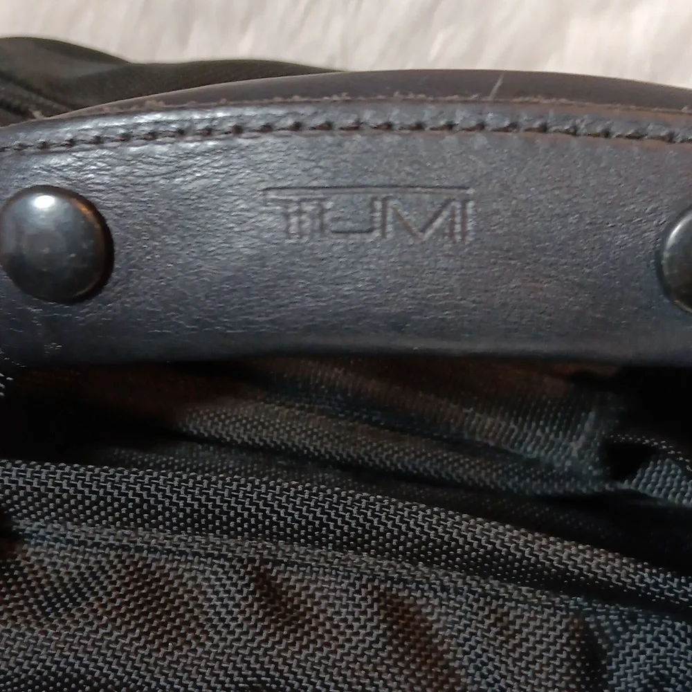 Tumi Alpha  Black Ballistic Nylon Bag
